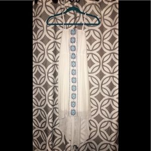 Spaghetti strap tribal print dress